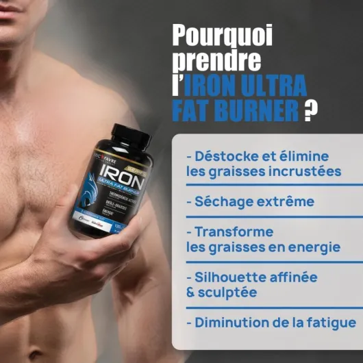 PACK Objectif Minceur BRULE GRAISSE IRON ULTRA FAT BURNER E.A.A + CREME MINCEUR Abdos Slim – Minceur Femme et Homme - Eric Favre PACK IRON ULTRA FAT BURNER + CREME MINCEUR ABDO SLIM