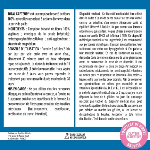 Test EAFIT MINCEUR-TOTAL CAPTEUR : le coupe-faim qui aide… si on fait déjà attention