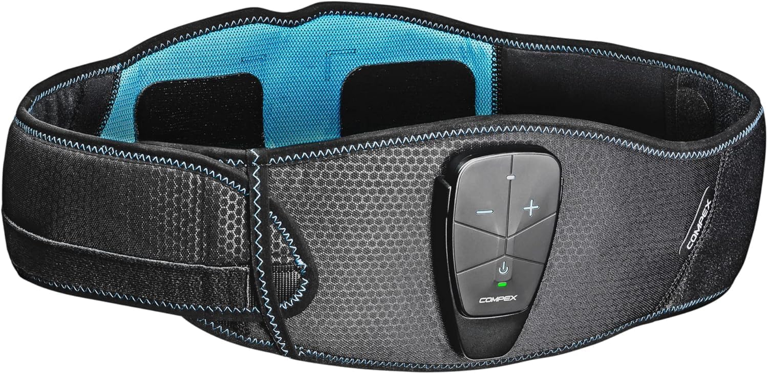 Corebelt 5.0 – Ceinture d'électrostimulation abdominale et lombaire (EMS) - 9 programmes pour obtenir un ventre plus plat et plus ferme - S-M