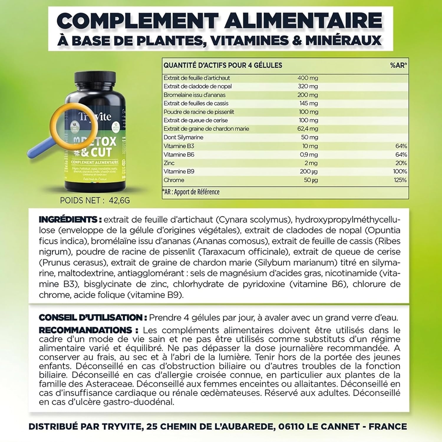 TRYVITE - complexe DETOX