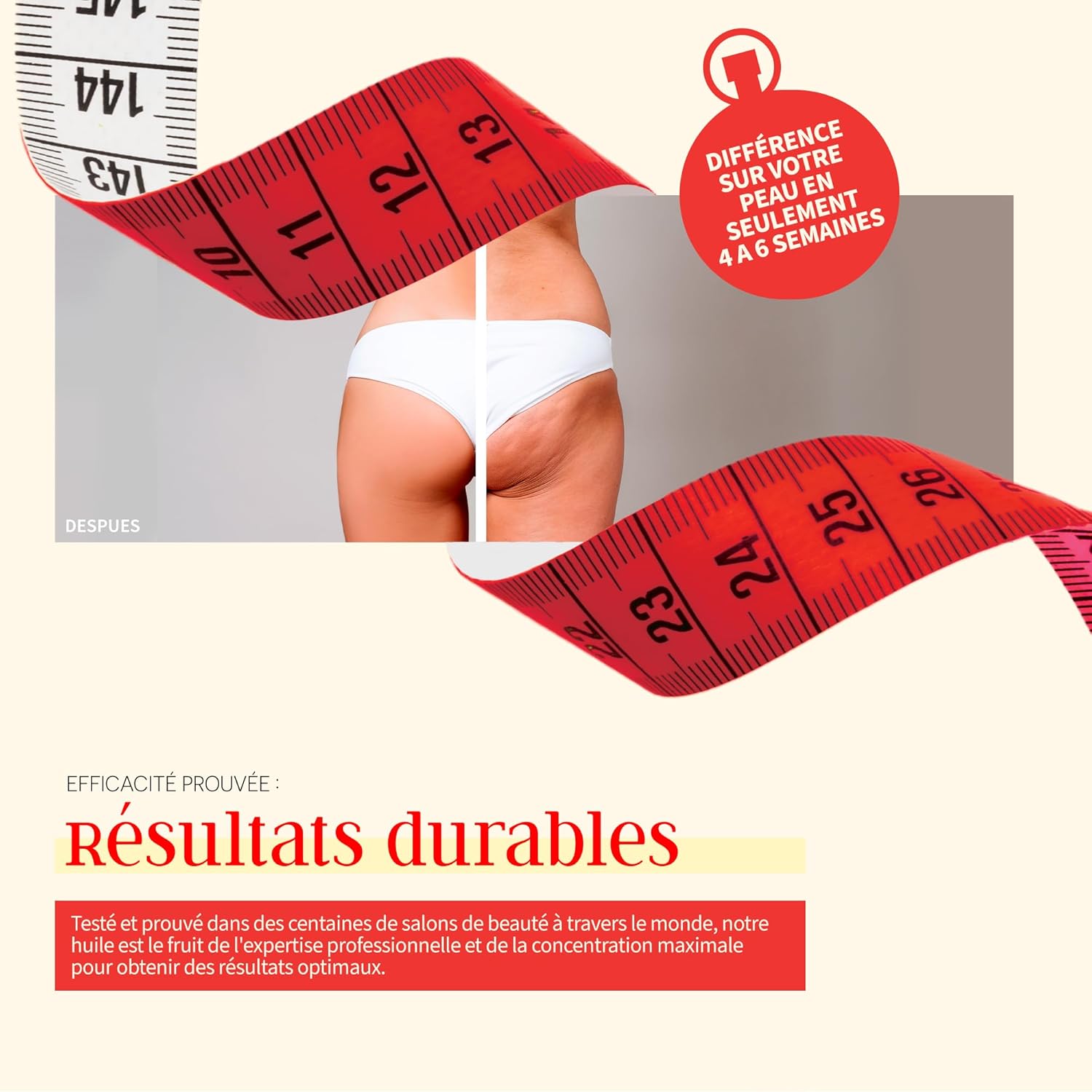 Huile Anti-Cellulite, Formule Unique, Pénétration 6 Fois Plus Efficace, 100% Naturelle, avec des Huiles Essentielles et Résultats Durables, Recommandée par les Professionnels 1000 ml 1 l (Lot de 1)