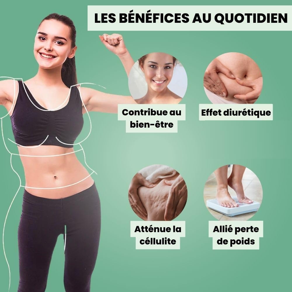 VITAMINES MINCEUR - Aide à la perte de Poids - Elimine les toxines - Café vert - Thé vert - Fabriqué en France (1)