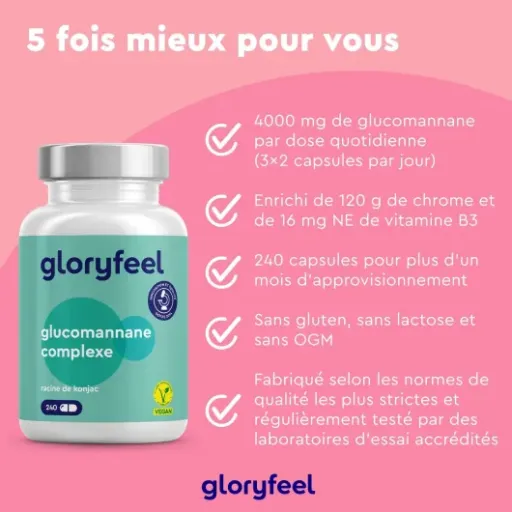Test Konjac Gloryfeel 4000 mg : un coupe-faim correct mais pas magique